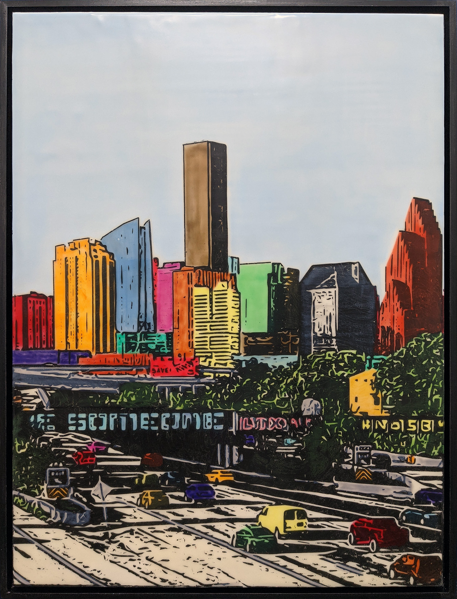 H-Town Skyline 169 - Joel Anderson Art